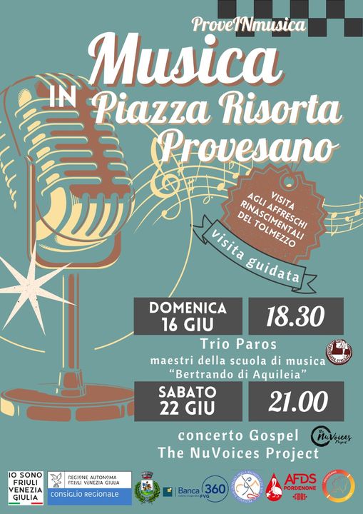 Locandina Musica in Piazza 2024 - prima edizione di Prove in Musica